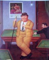 Botero, Fernando - Abstract oil painting.